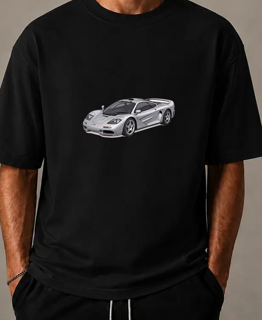 white AICarMix T-shirt — Garment detail
